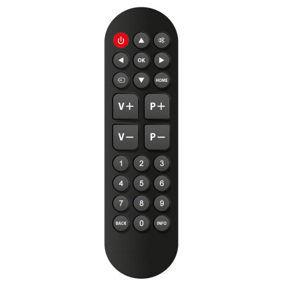 Senioren Fernbedienung für Telefunken Fernseher mit großen Tasten